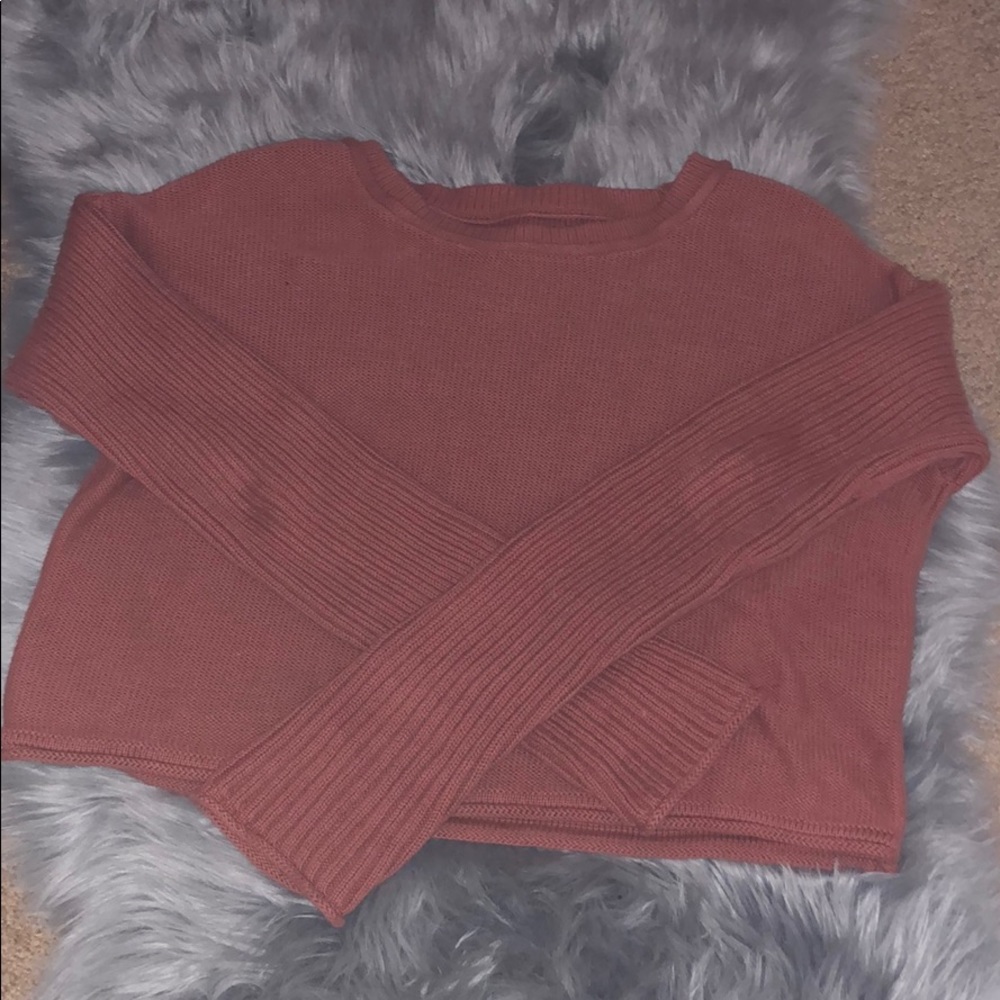 Cropped Pink Sweater